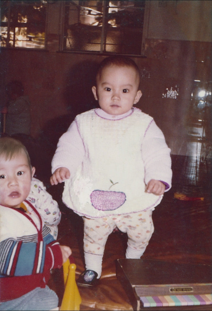A boy in nursery photo animated for memory preservation
